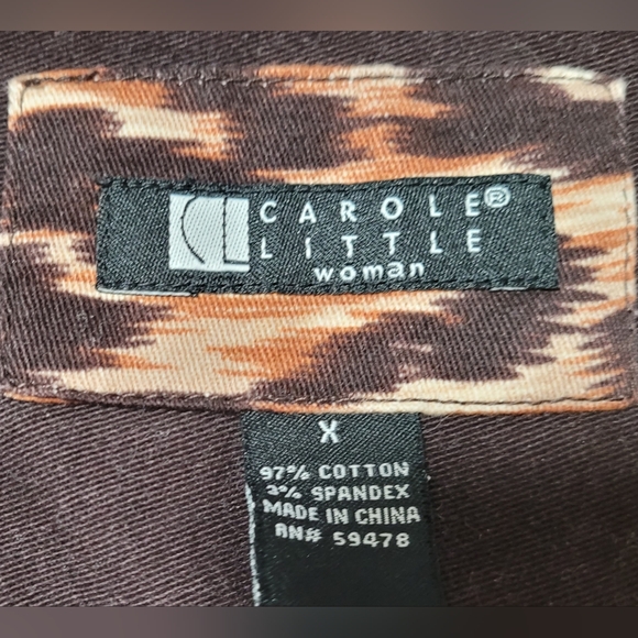 Carole Little Woman Animal Print Jacket Size X - Picture 4 of 8